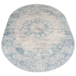 Vloerkleed Viola Blue Ovaal - Blauw Ovaal