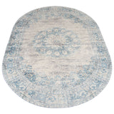 Vloerkleed Viola Blue Ovaal - Blauw Ovaal
