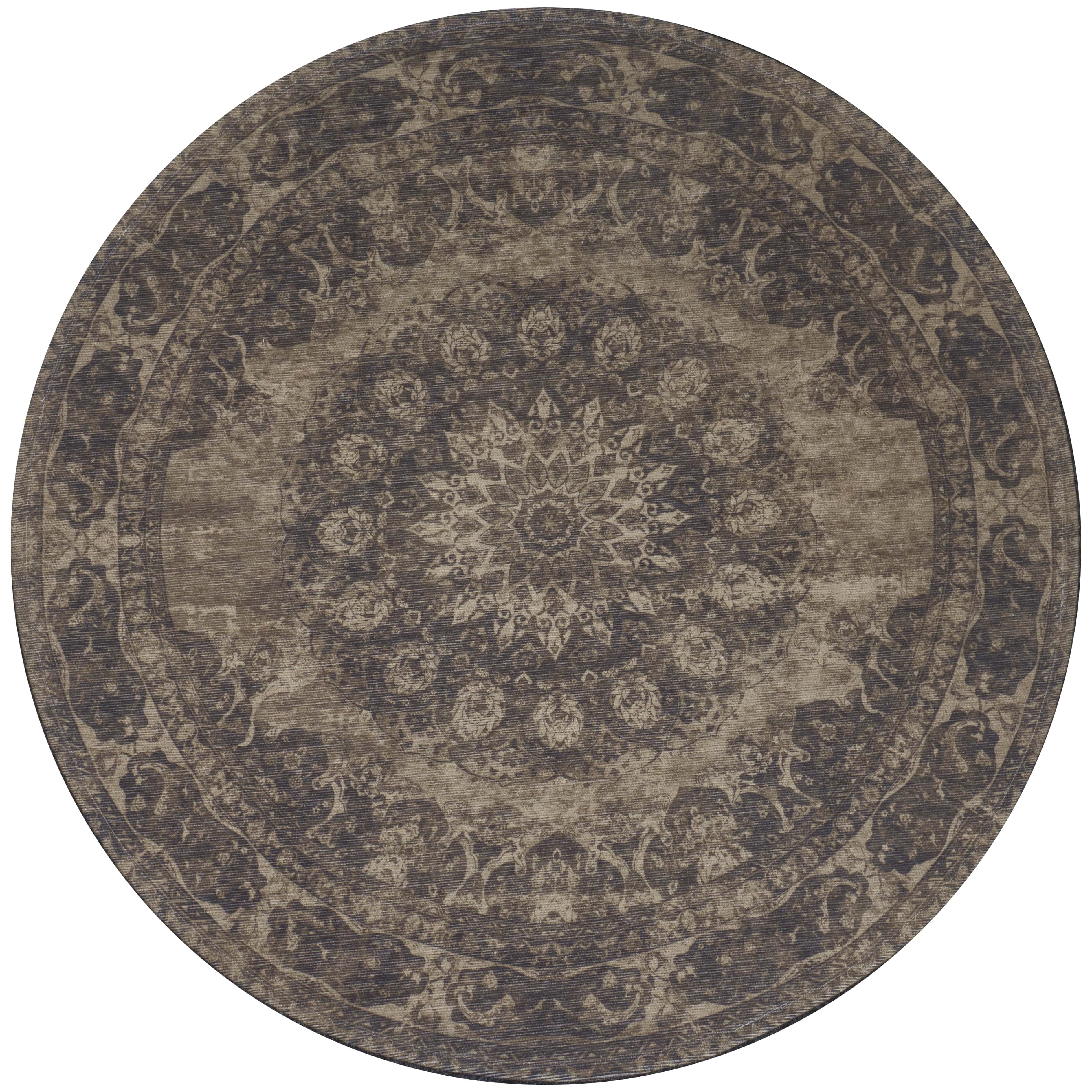 Vloerkleed Viola Green Rond - Groen Rond