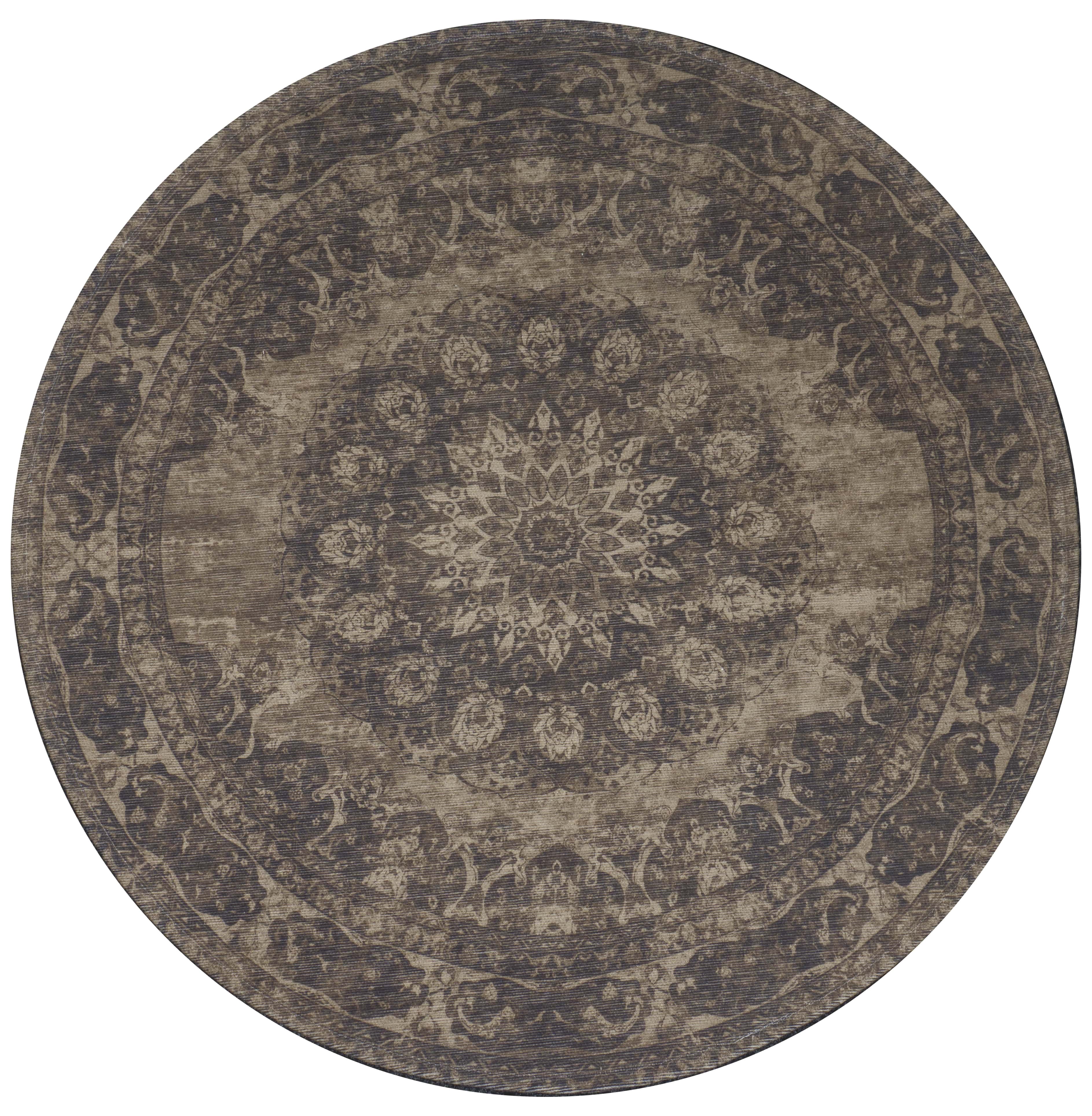 Vloerkleed Viola Green Rond - Groen Rond