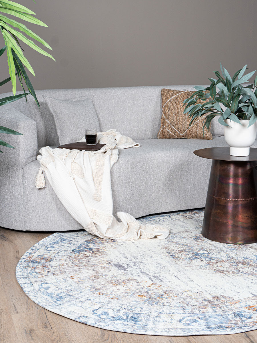 Vloerkleed Viola Taupe Ovaal - view 3