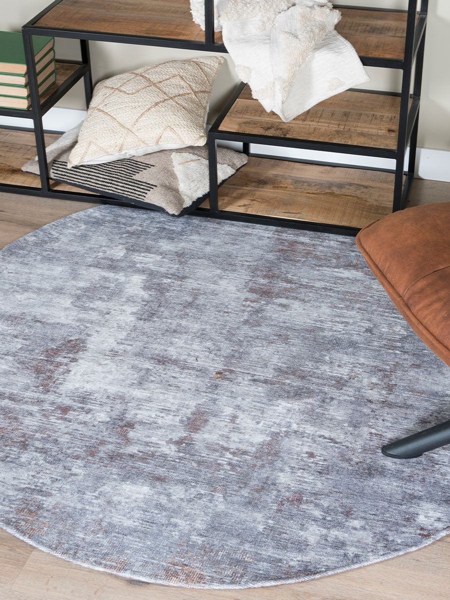Vloerkleed Yara Brown Rond - view 2