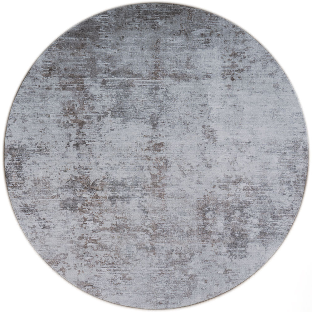 Vloerkleed Yara Silver Rond - Bruin Rond