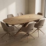 Tafel Tim - Deens Ovaal - Massief Eikenhout