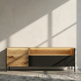 TPT TV-Meubel Toronto - 154 cm - Massief Wild Eikenhout