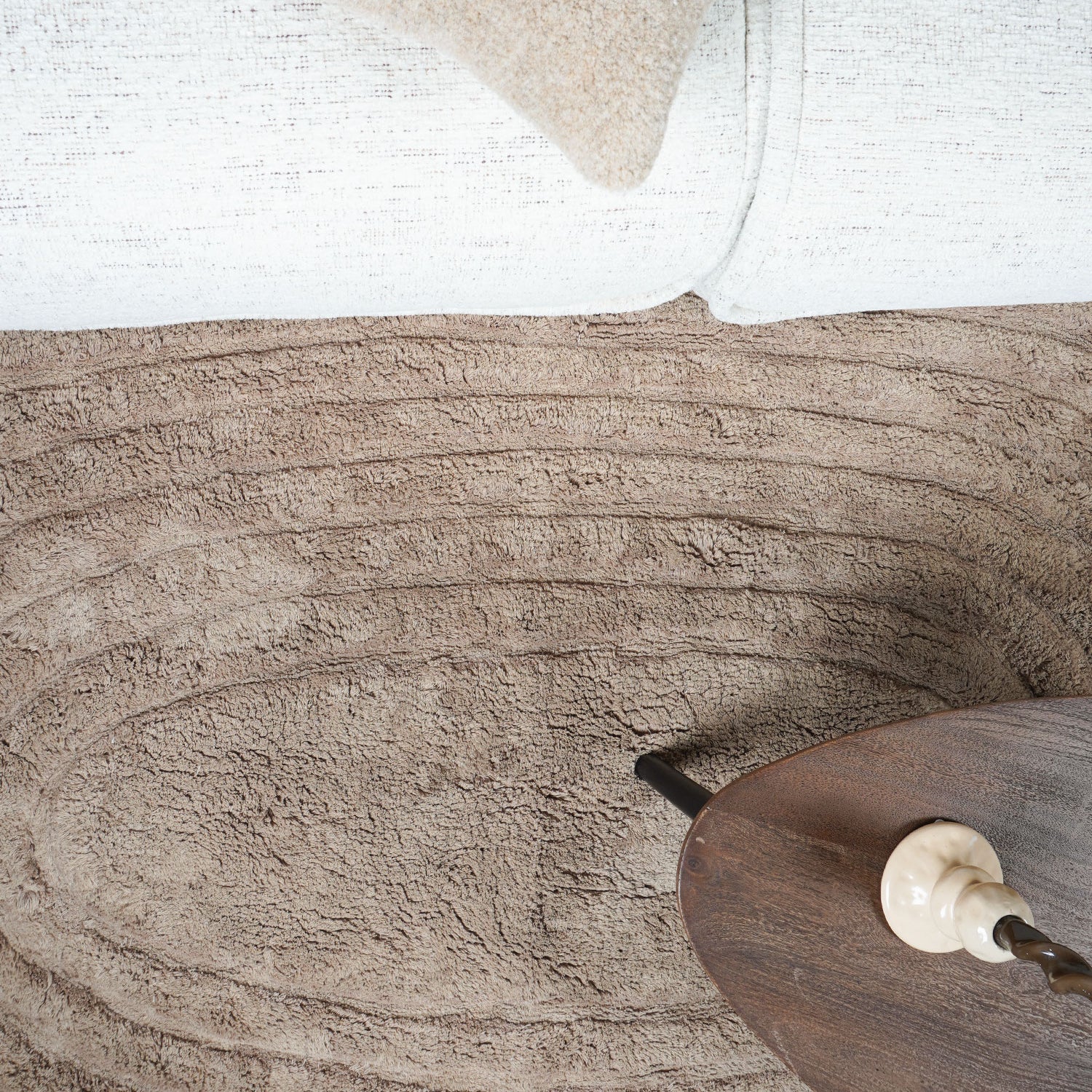 Wasbaar Vloerkleed Oliver - Taupe  - view 2