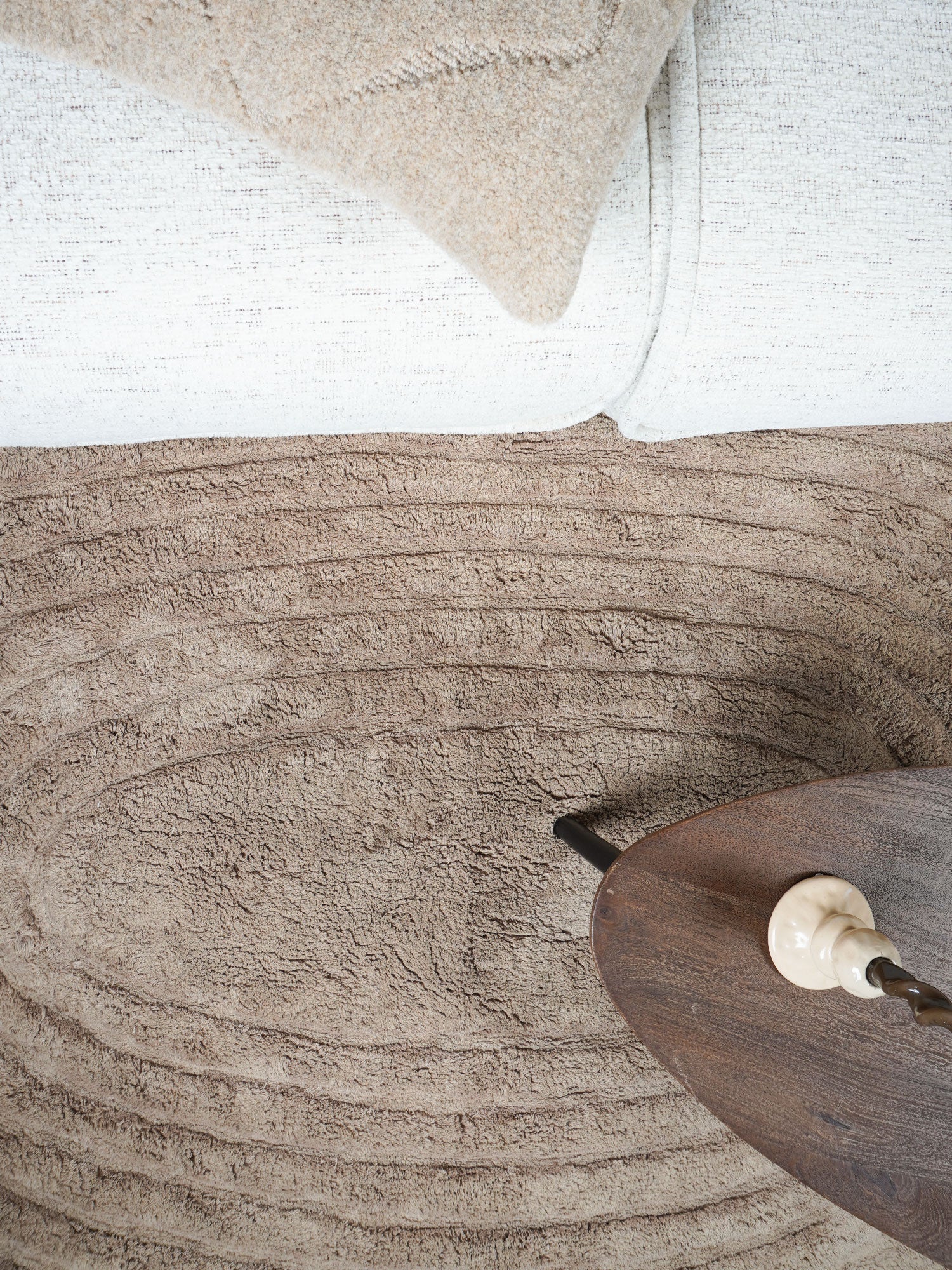 Wasbaar Vloerkleed Oliver - Taupe  - view 2