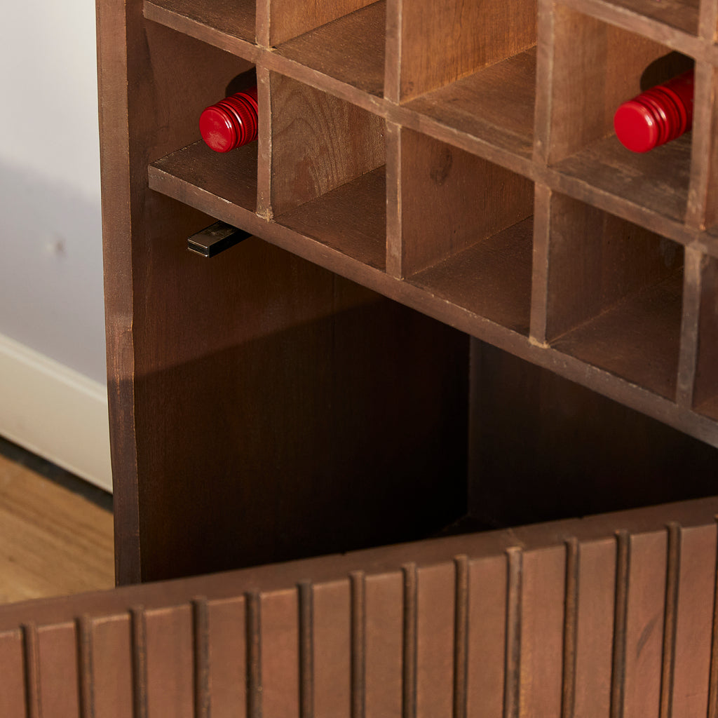 Wine cabinet Madison Walnut