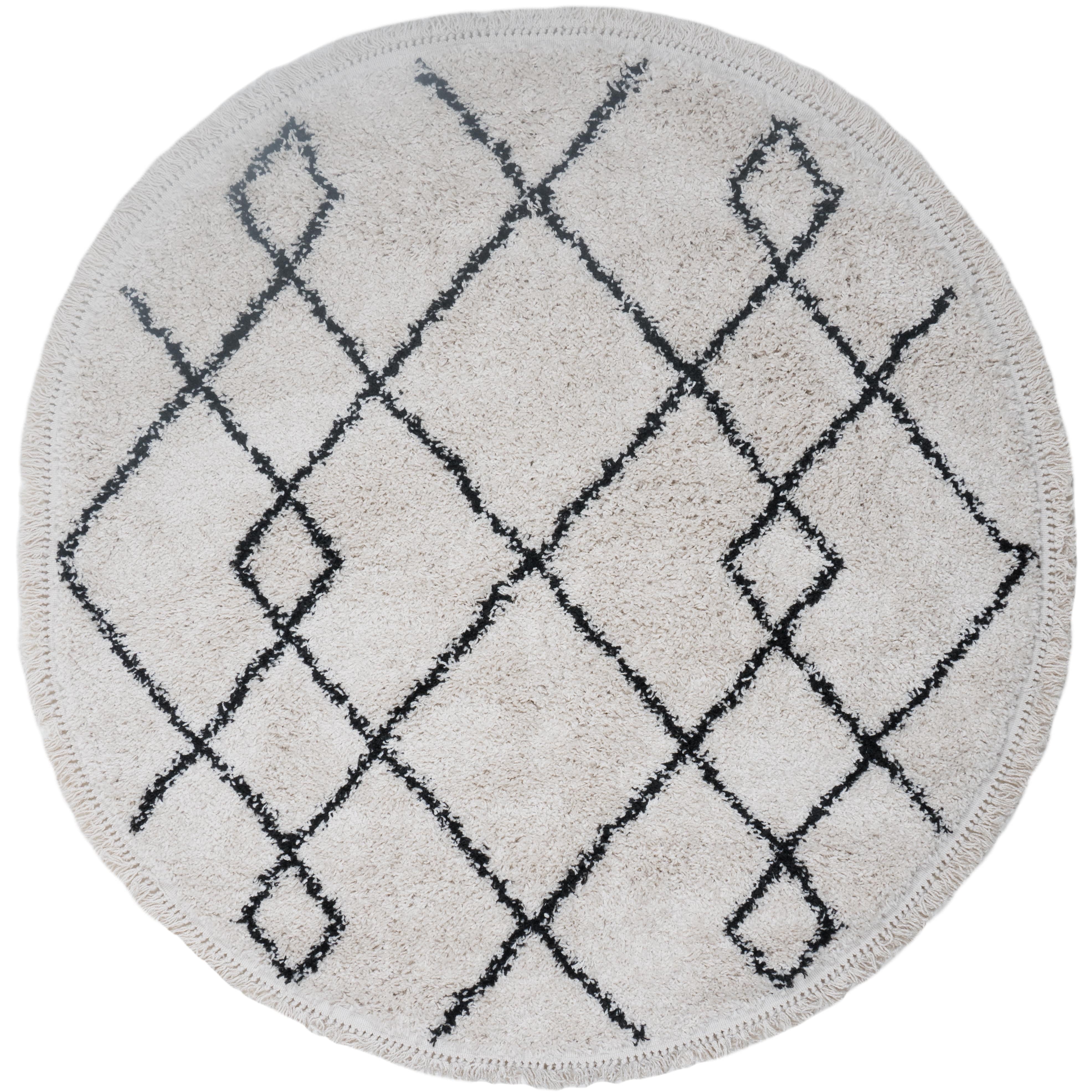 Vloerkleed Medina Cream Rond - Wit Rond