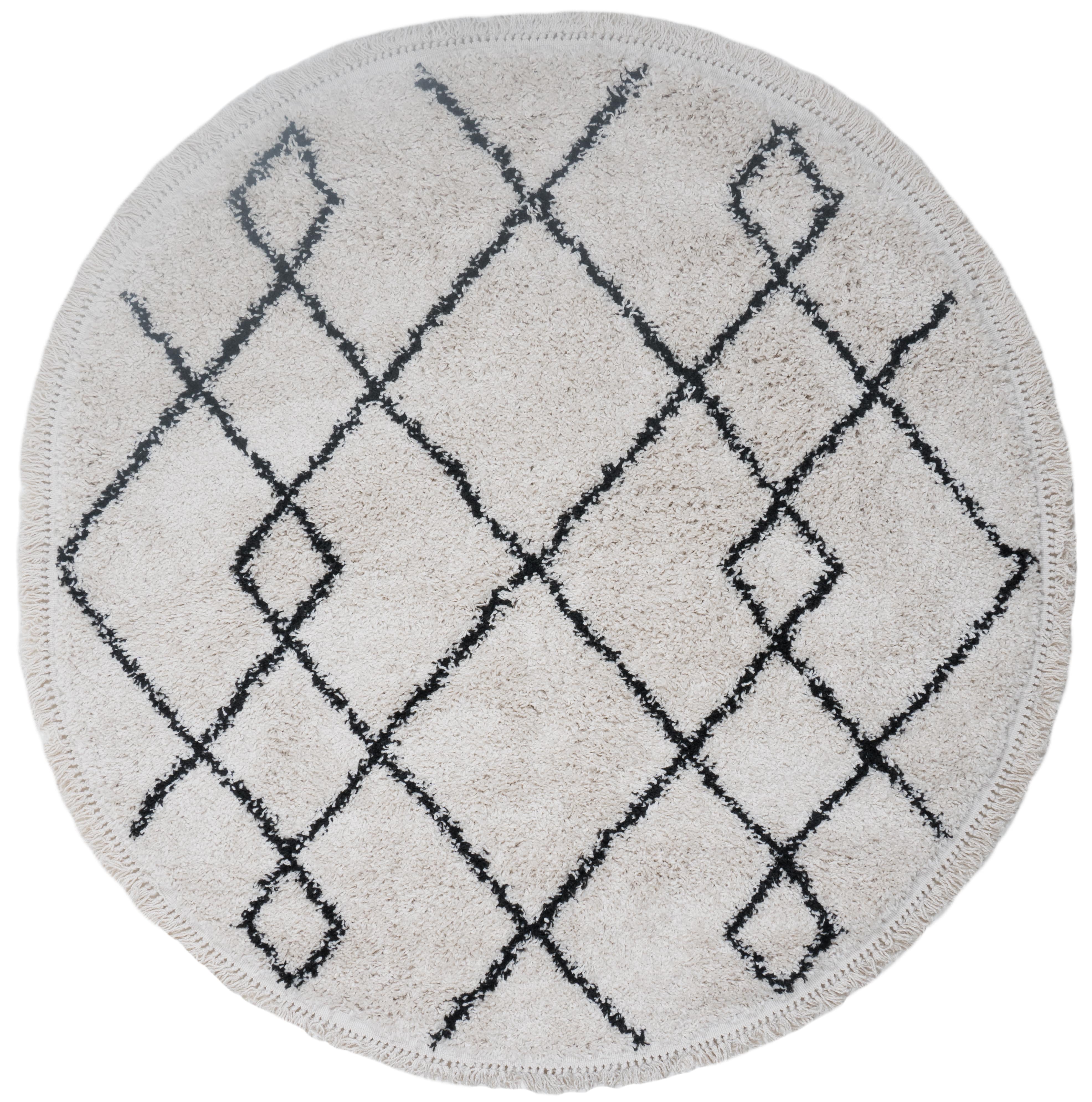 Vloerkleed Medina Cream Rond - Wit Rond