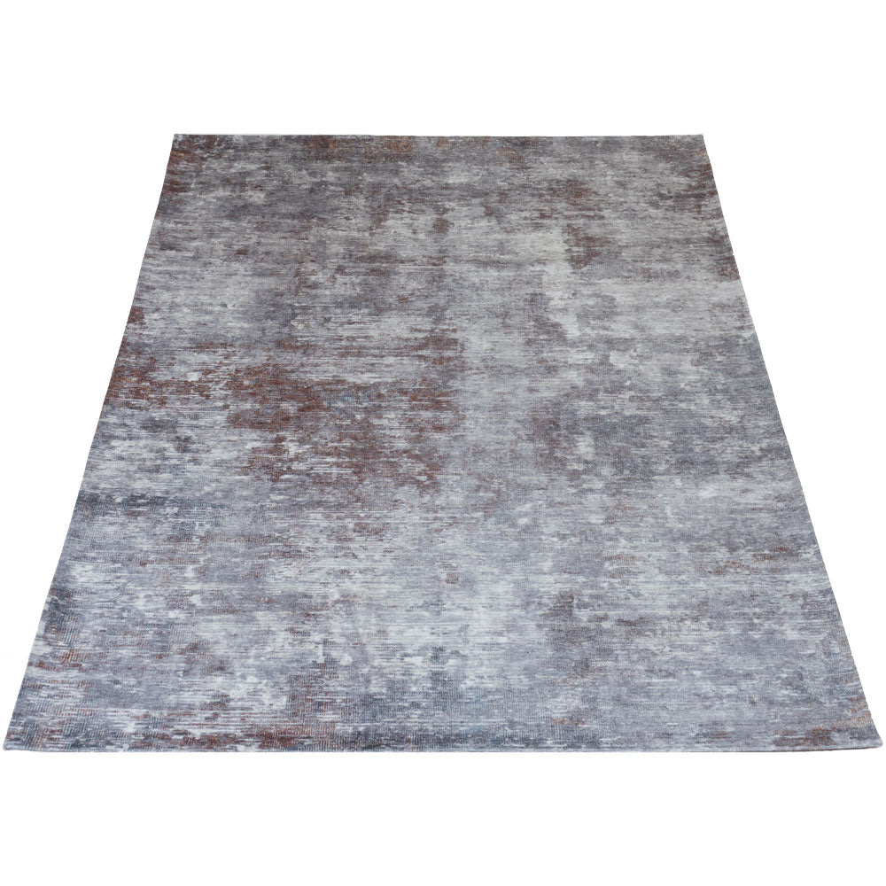 Vloerkleed Yara Silver - Bruin Rechthoekig