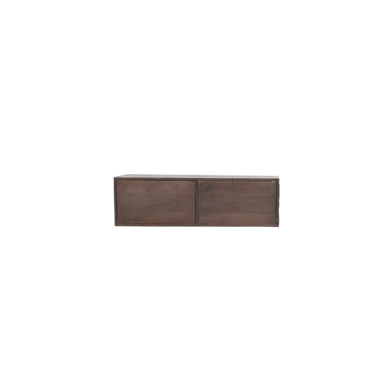 Zwevend tv-meubel Vision Walnut | 120 cm